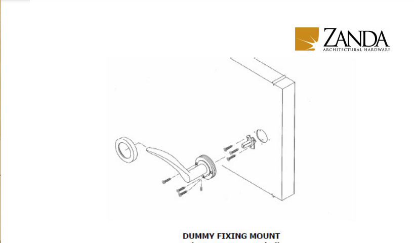 Dummy Fixing Mount Installation Instructions