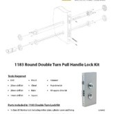 1183 Double Turn Lock Kit Fitting Instructions